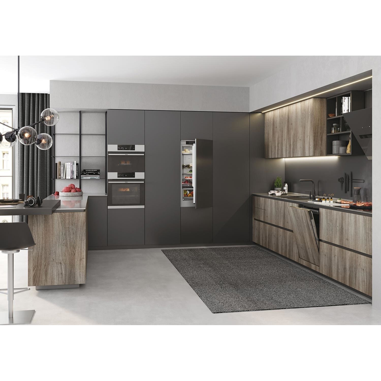 Refurbished Haier HBW5518EK Integrated 248 Litre 70/30 Frost Free Fridge Freezer - Image 8