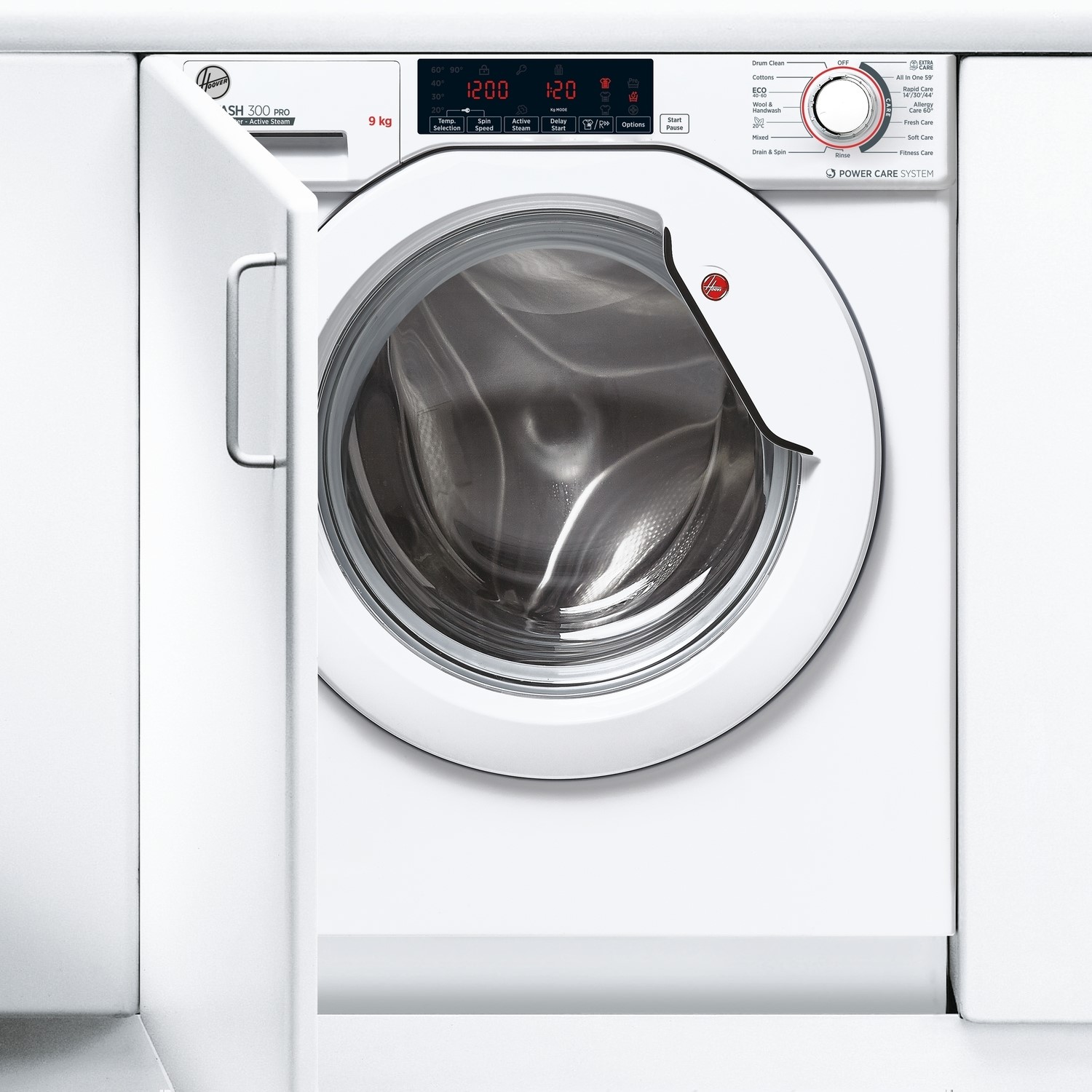 Hoover H-Wash 300 Pro 9kg 1600rpm Integrated Washing Machine - White - Image 2