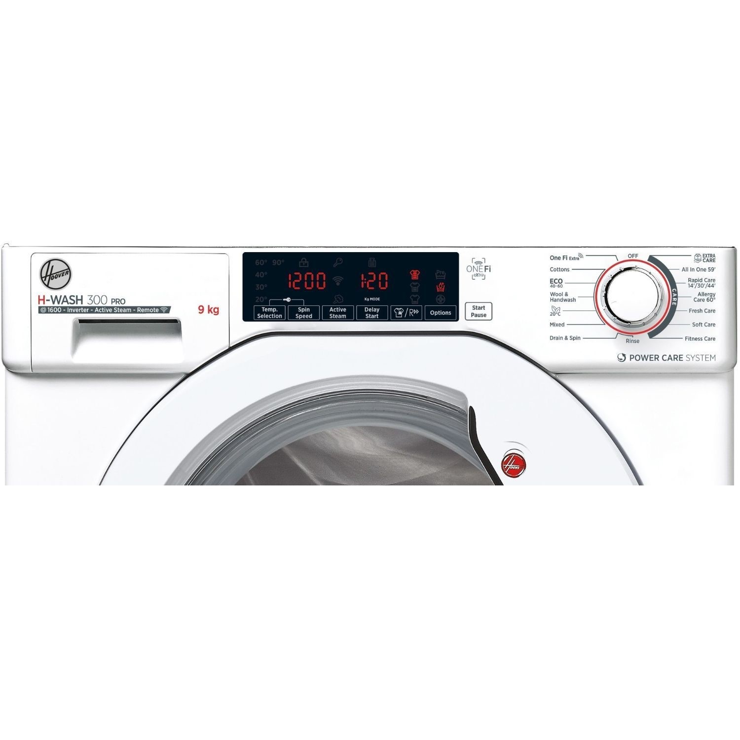 Hoover H-Wash 300 Pro 9kg 1600rpm Integrated Washing Machine - White - Image 3
