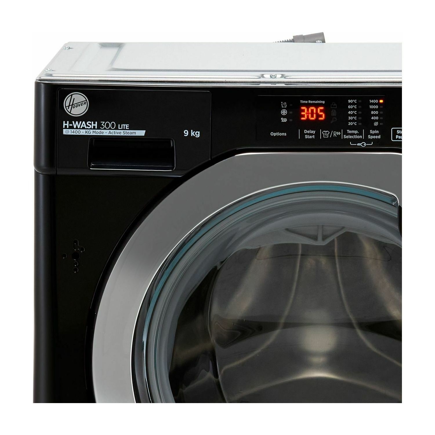 Hoover H-Wash 300 Lite 9kg 1400rpm Integrated Washing Machine - Black - Image 3