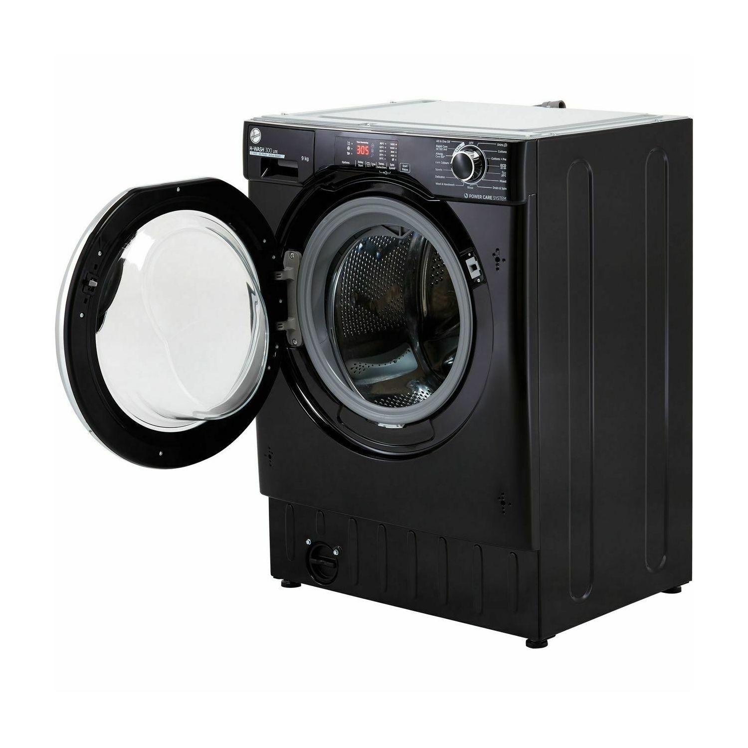 Hoover H-Wash 300 Lite 9kg 1400rpm Integrated Washing Machine - Black - Image 4