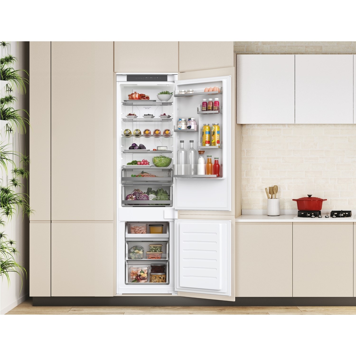 Refurbished Hoover HOBT5519EWK-1 Integrated 281 Litre 70/30 Frost Free Fridge Freezer White - Image 8