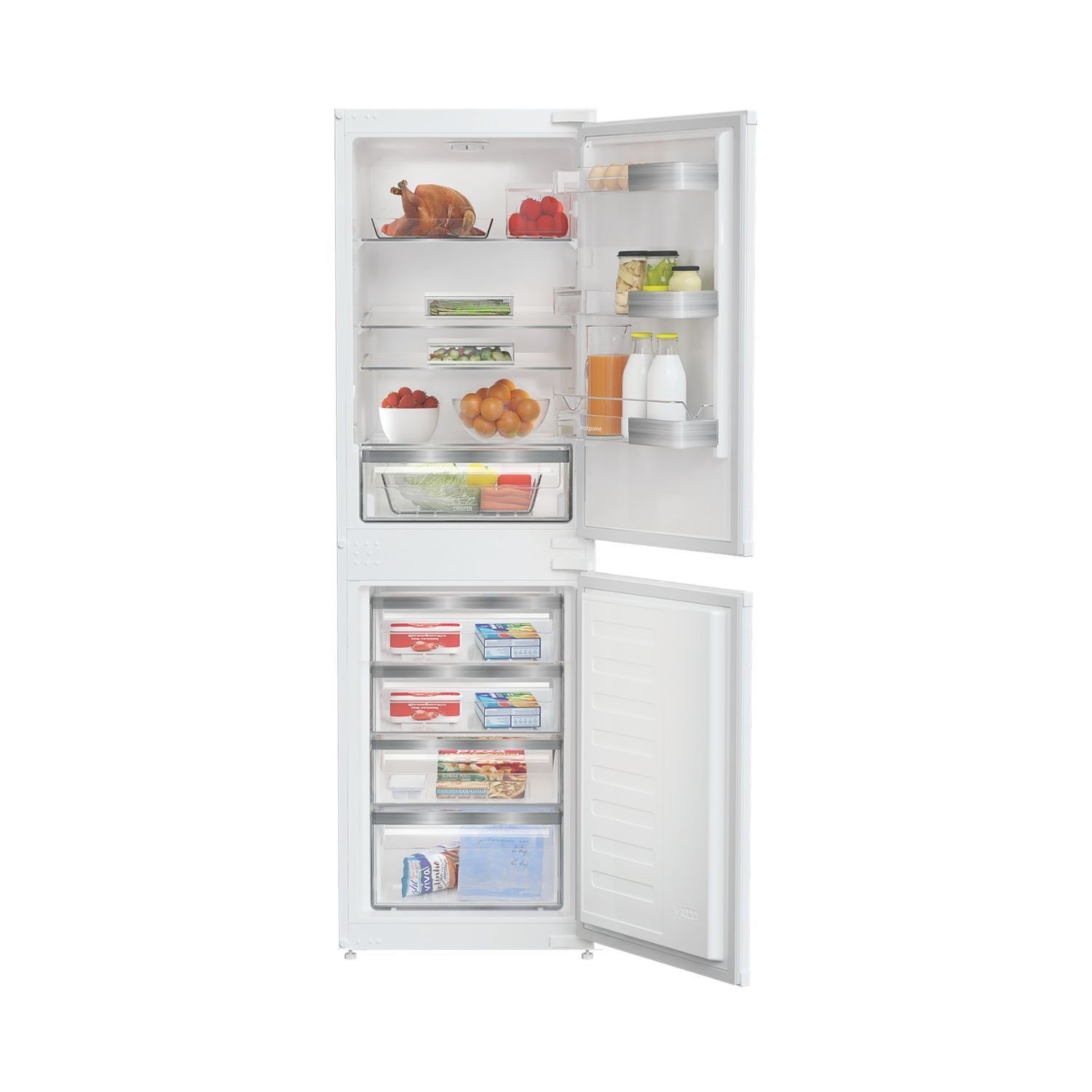 Refurbished Hoover HOBT5519EWK-1 Integrated 281 Litre 70/30 Frost Free Fridge Freezer White - Image 10