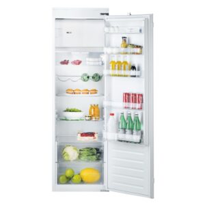 Refurbished Hotpoint HSZ18012UK Integrated 262 Litre In-column Upright Fridge White