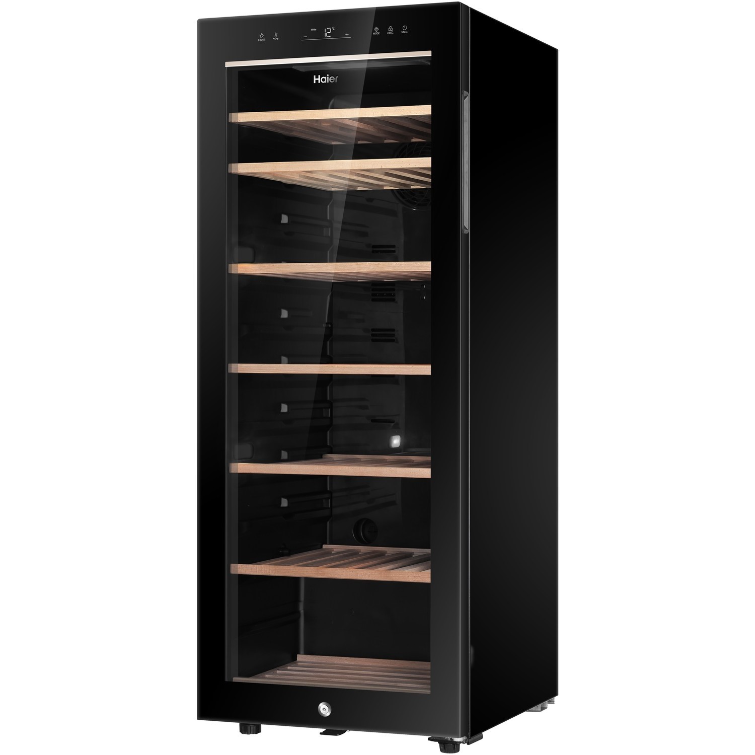 Haier 84 Bottle Single Zone Wine Cooler - Black - Image 3