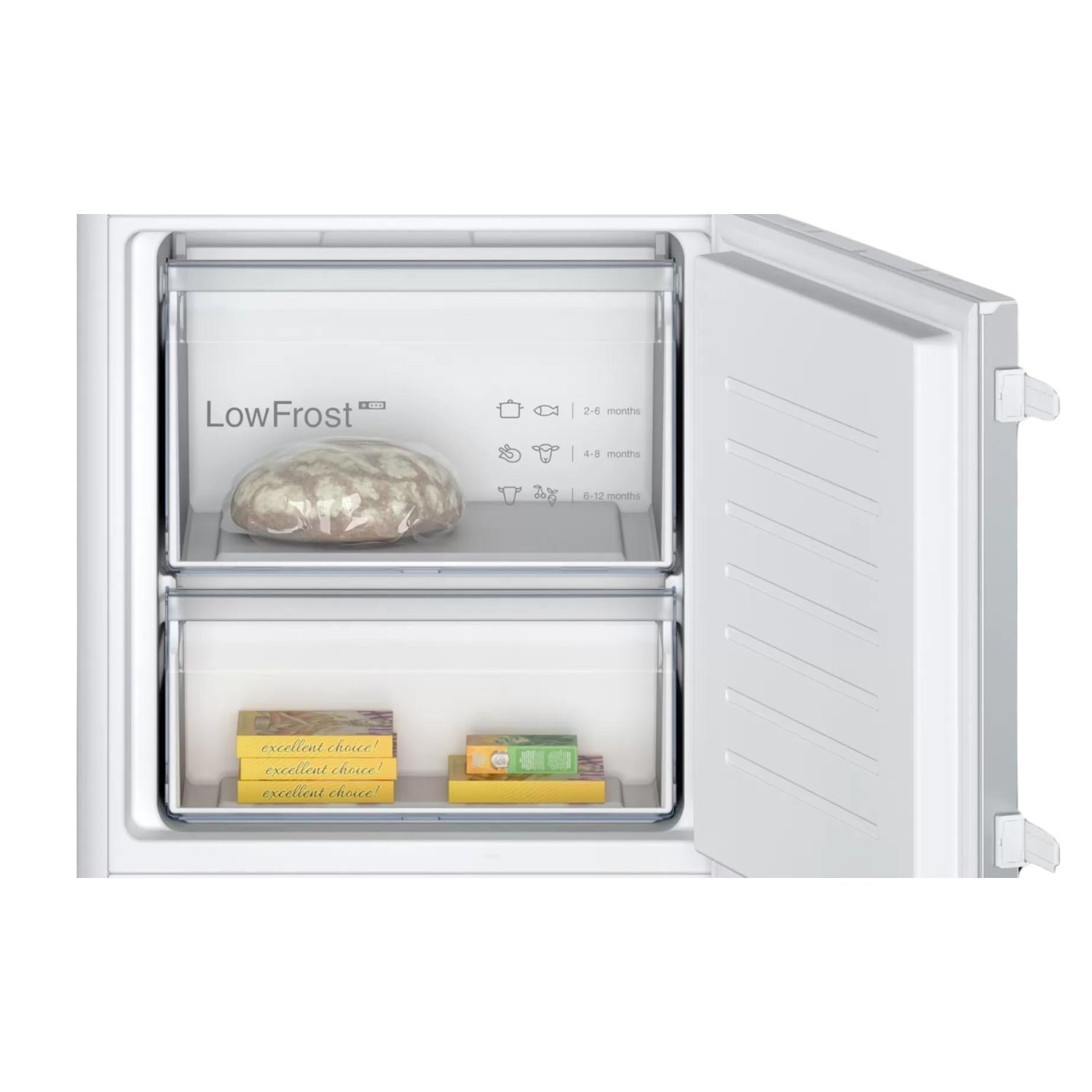 Neff N30 270 Litre 70/30 Integrated Fridge Freezer - White - Image 3