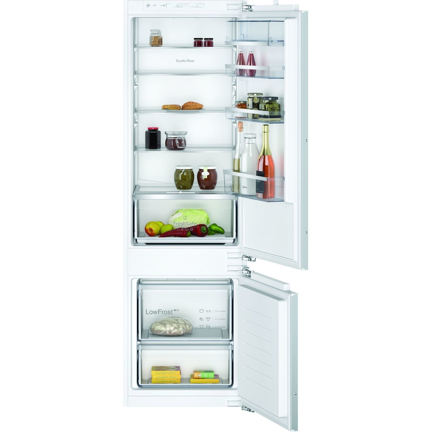 Neff N50 270 Litre 70/30 Low Frost Integrated Fridge Freezer