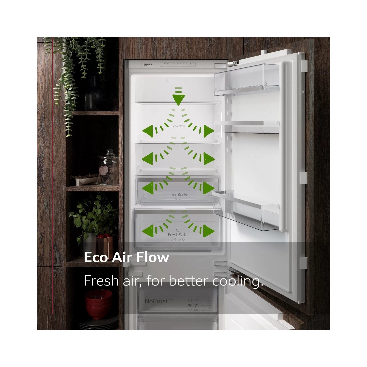 Neff N30 290 Litre 60/40 Integrated Fridge Freezer - Image 4