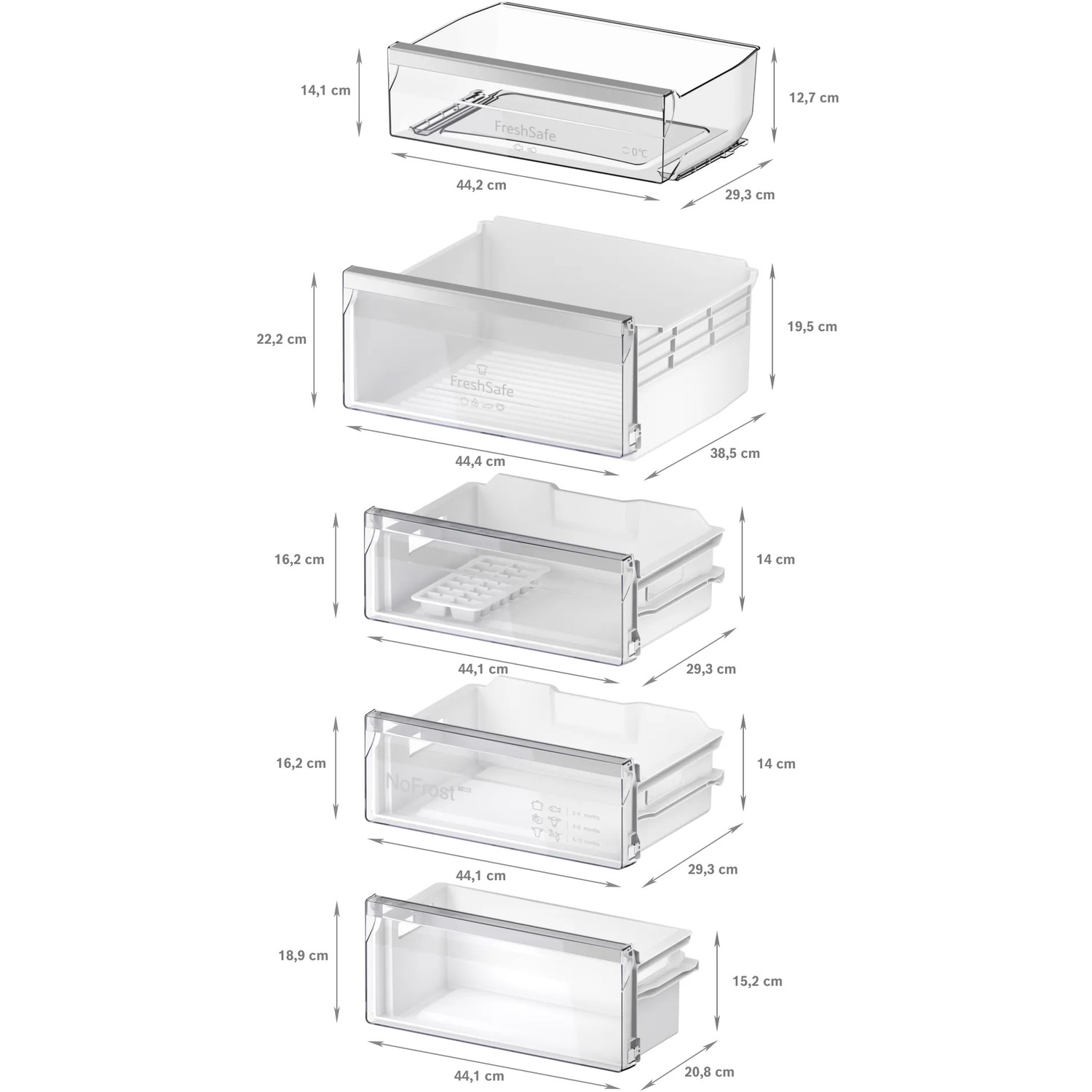 Refurbished Neff N50 KI7962FD0 Integrated 290 Litre 60/40 Frost Free Fridge Freezer White - Image 6