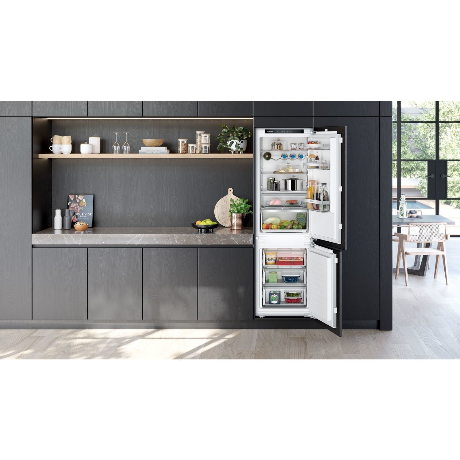 Refurbished Siemens IQ300 KI86NHFE0 Integrated 260 Litre 60/40 Frost Free Fridge Freezer White - Image 5