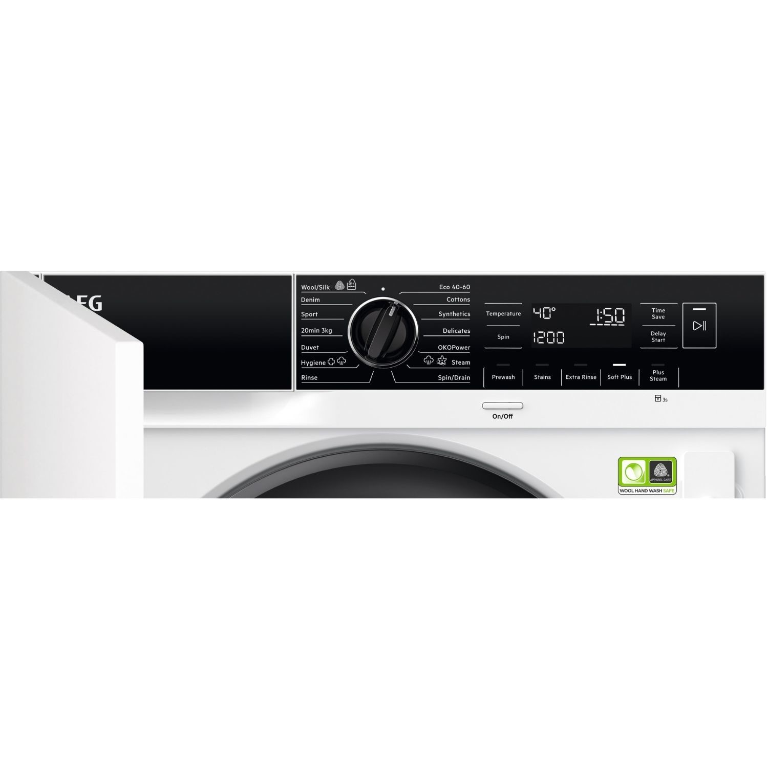 AEG 8000 PowerCare 8kg 1400rpm Integrated Washing Machine - White - Image 2