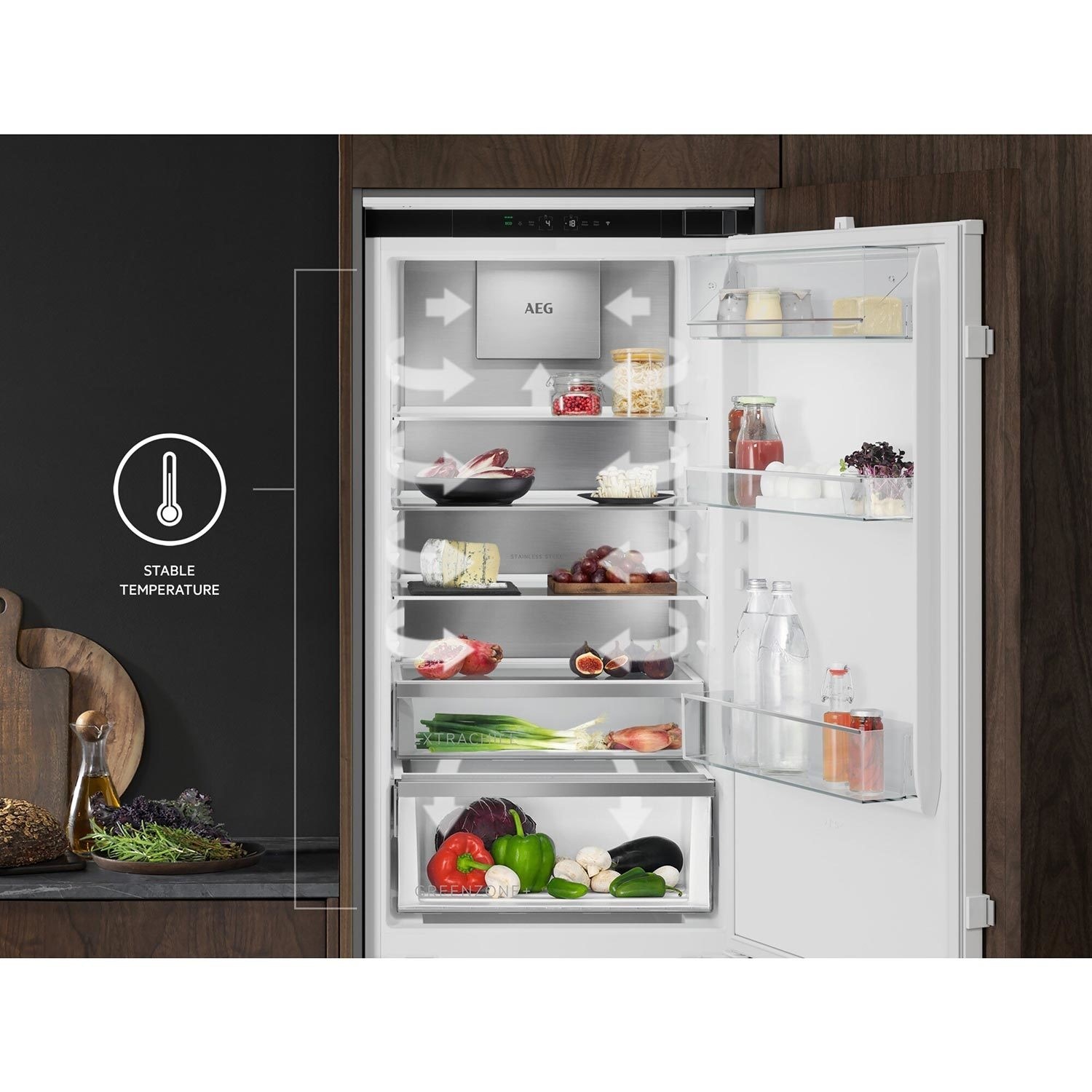 Refurbished AEG 8000 Series SCE818E8MF Integrated 244 Litre 70/30 Frost Free Fridge Freezer White - Image 10