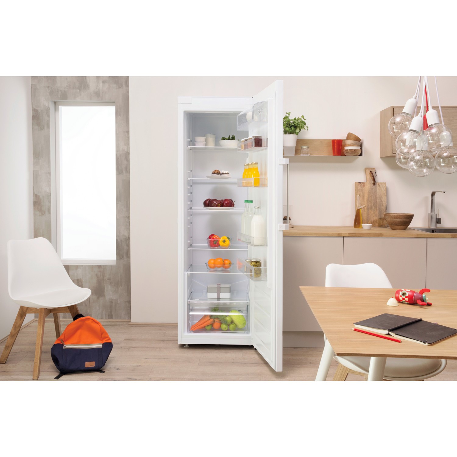 Indesit 368 Litre Tall Freestanding Larder Fridge - White - Image 5