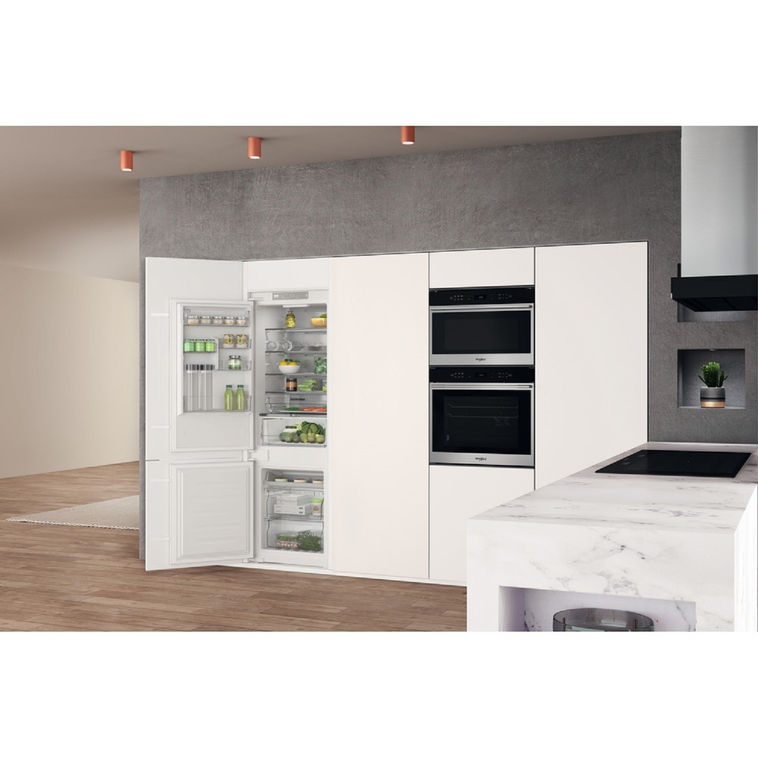 Whirlpool 250 Litre 70/30 Integrated Fridge Freezer - Image 5