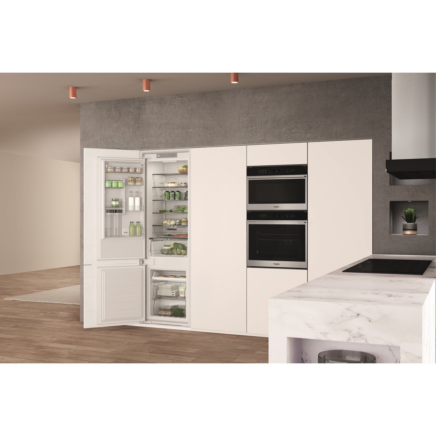 Whirlpool 280 Litre 70/30 Integrated Fridge Freezer - White - Image 11