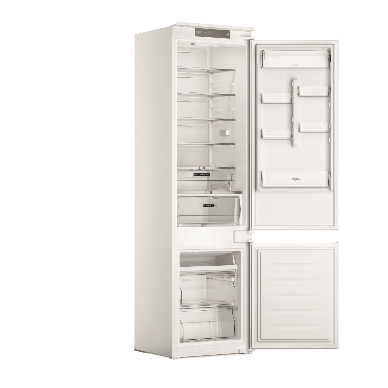 Whirlpool 280 Litre 70/30 Integrated Fridge Freezer - White - Image 3