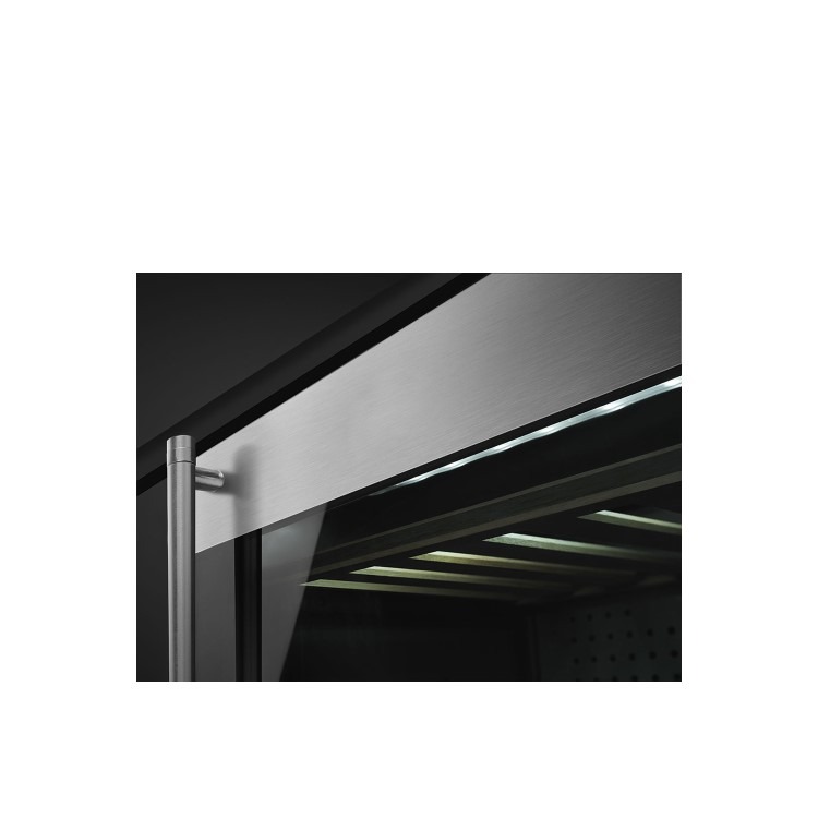 Smeg 38 Bottle Capacity Built-In Dual Zone Wine Cooler - Stainless Steel - Image 2