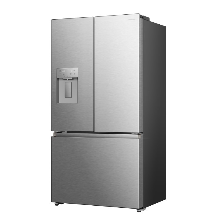Hisense 634 Litre French Style American Fridge Freezer - Stainless Steel - Image 2