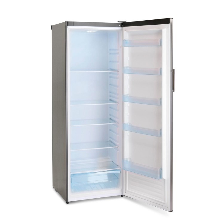 Iceking 331 Litre Freestanding Tall Larder Fridge - Silver - Image 2