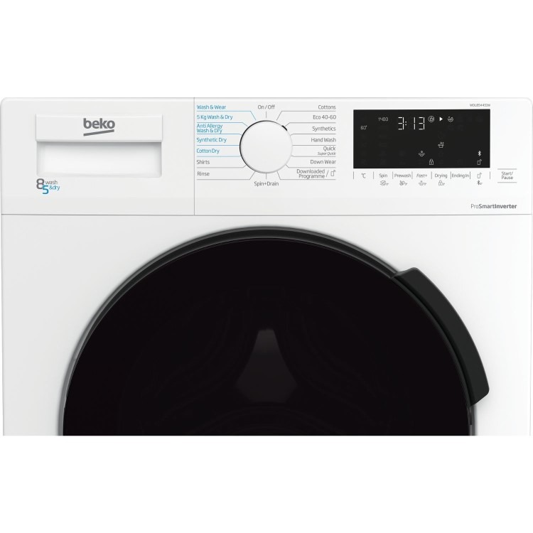 Beko 8kg Wash 5kg Dry 1400rpm Washer Dryer - White - Image 3