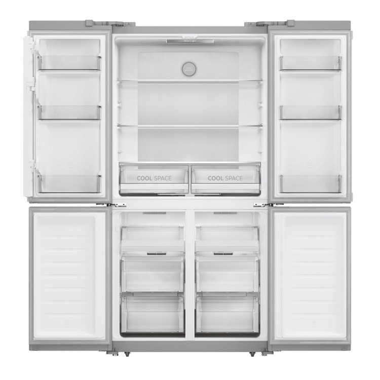 Hoover H-Fridge 700 567 Litre Four Door American Fridge Freezer - Silver - Image 3