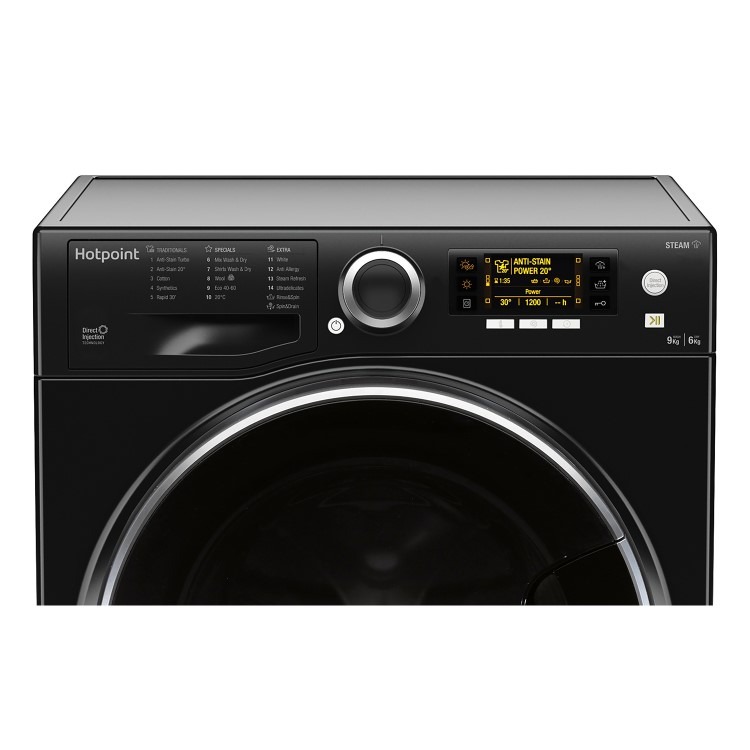 Hotpoint 9kg Wash 7kg Dry 1600rpm Washer Dryer - Black - Image 2