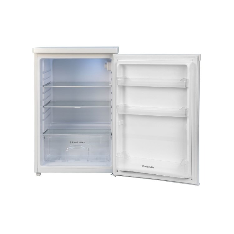 Russell Hobbs 127 Litre Freestanding Under Counter Fridge - White - Image 3