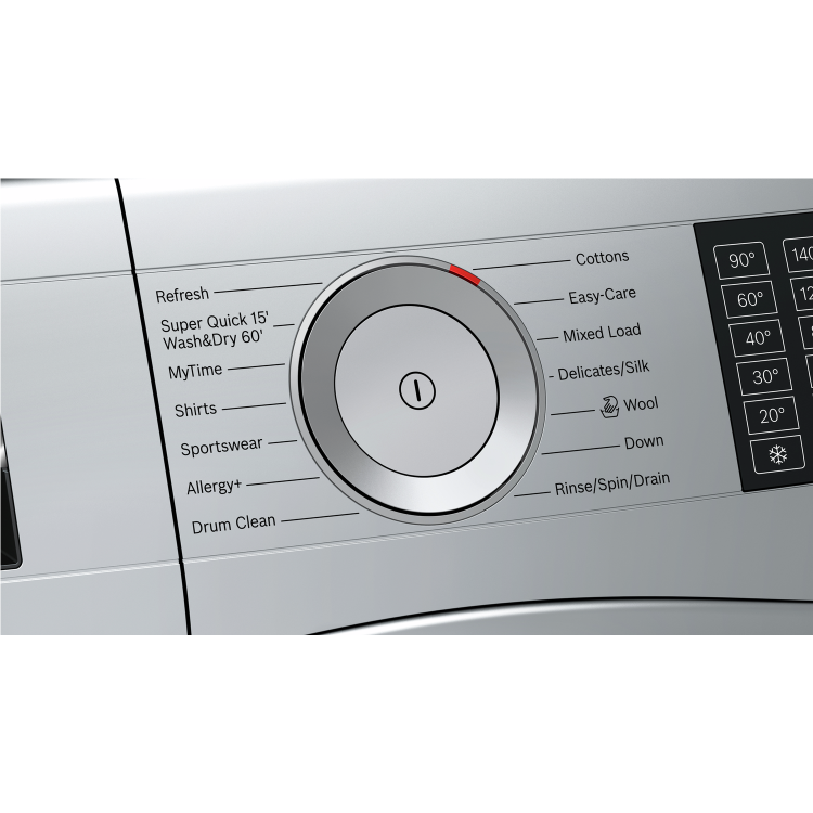 Refurbished Bosch Series 6 WDU28568GB Freestanding 10/6KG 1400 Spin Washer Dryer Silver - Image 3
