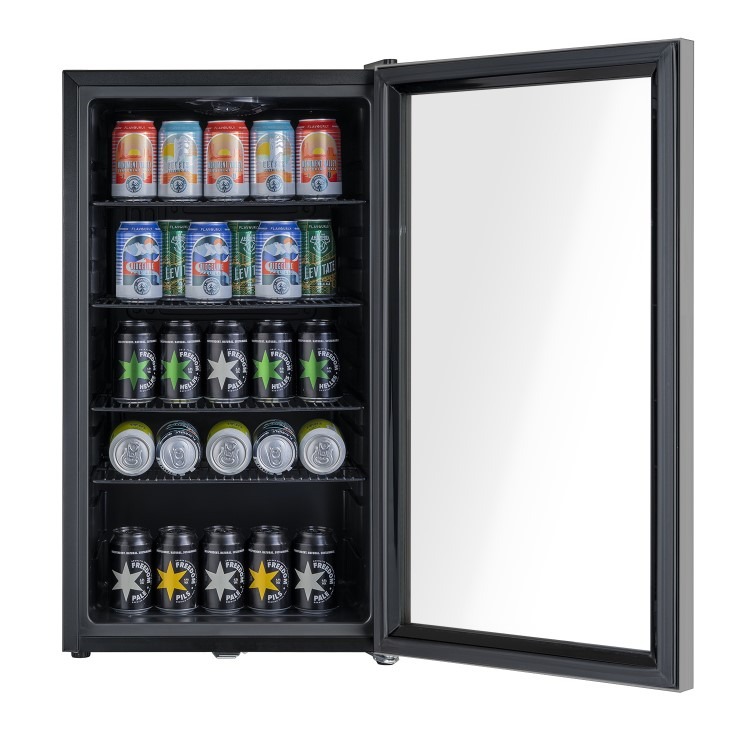 electriQ 98 Litre Drinks Fridge - Stainless Steel - Image 3