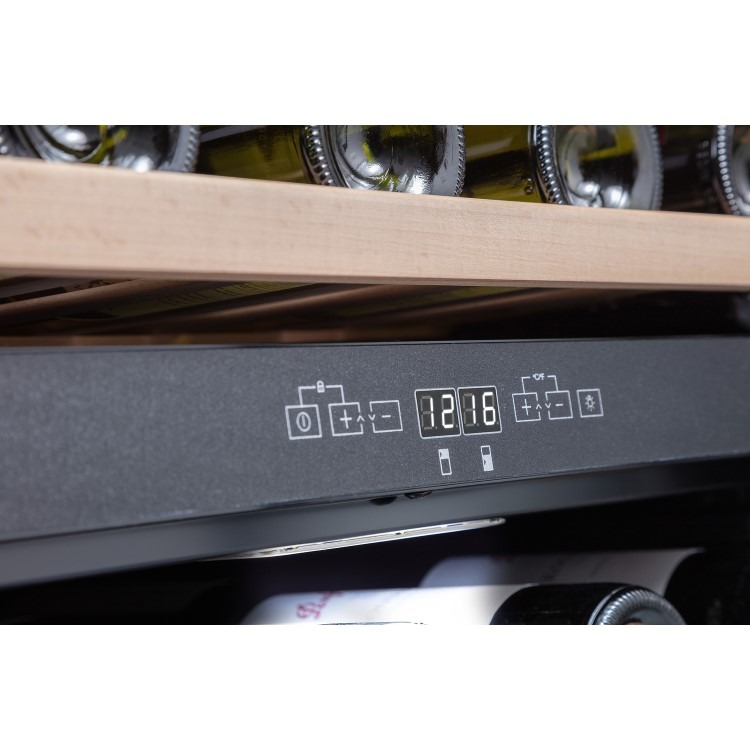 Rangemaster 46 Bottle Capaciy Wide Dual Zone Wine Cooler - Stainless Steel - Image 4