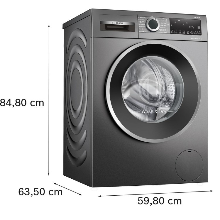 Bosch Series 6 10.5kg Wash 6kg Dry 1400rpm Washer Dryer - Graphite - Image 4