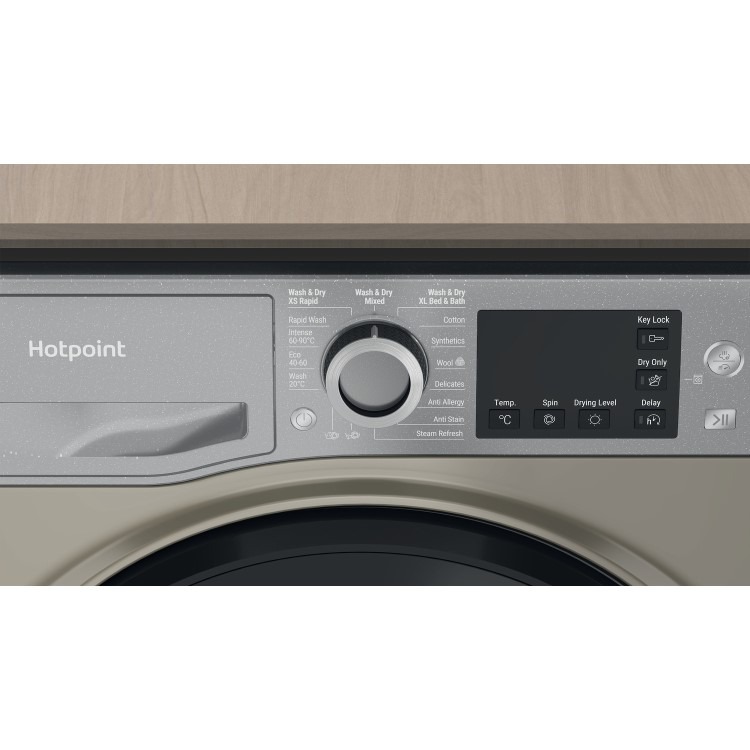 Hotpoint Futura 9kg Wash 6kg Dry 1400rpm Washer Dryer - Graphite - Image 3