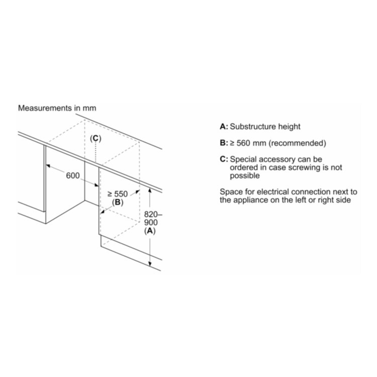 Neff N50 134 Litre Built Under Integrated Fridge - Image 6