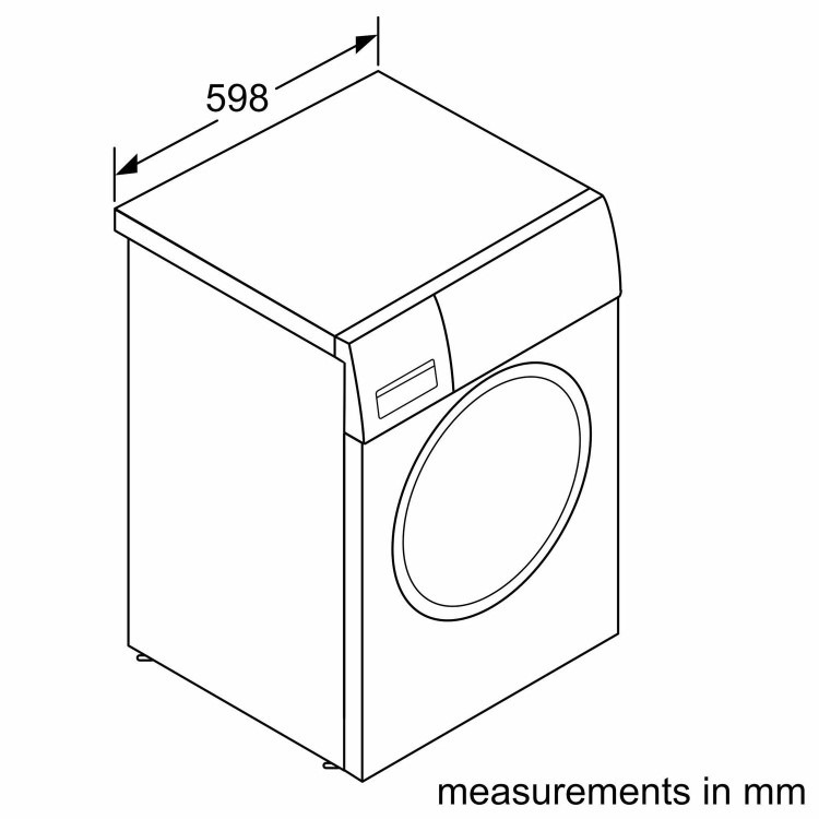 Refurbished Bosch WNA14490GB Freestanding 9/6KG 1400 Spin Washer Dryer White - Image 6