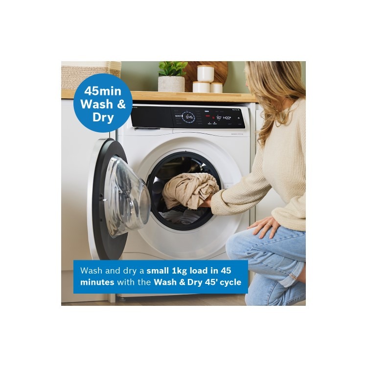 Bosch Series 8 i-Dos 10.5kg Wash 6kg Dry 1400rpm Washer Dryer - White - Image 5