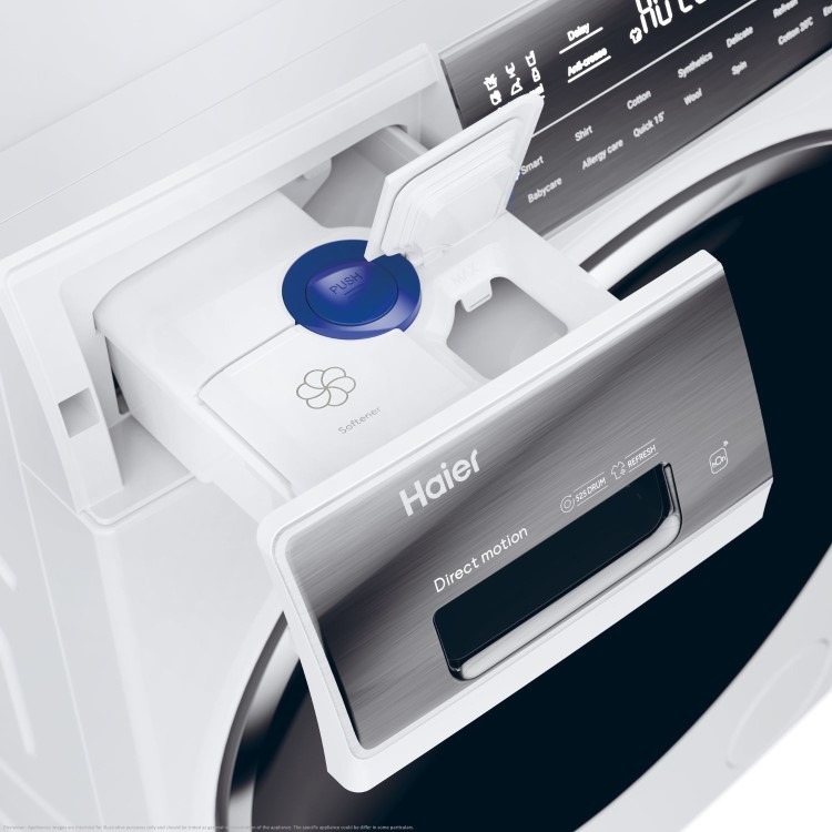 Refurbished Haier 979 iPro Series 7 HWD100BD14979NUK Freestanding 10/6KG 1400 Spin Washer Dryer White - Image 7