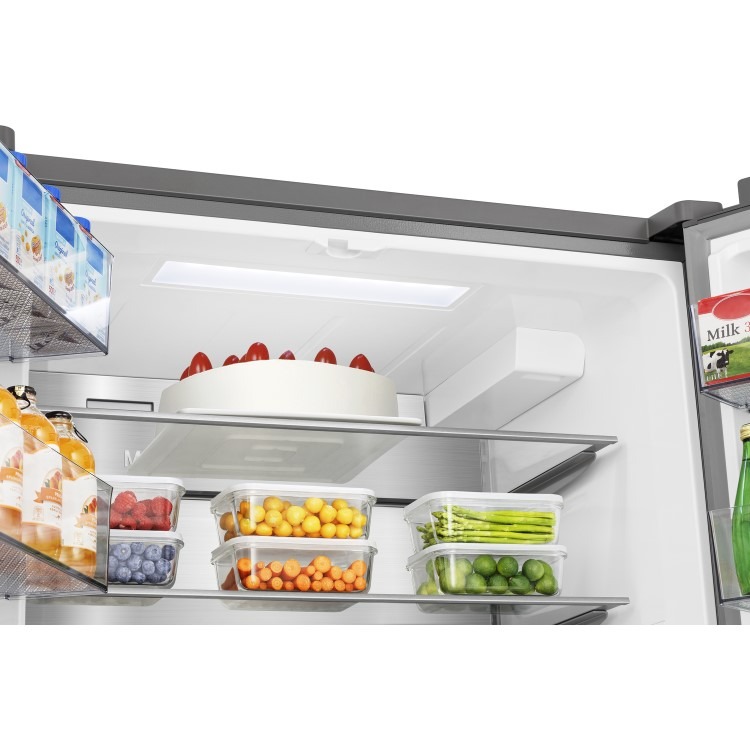 Hisense 634 Litre French Style American Fridge Freezer - Stainless Steel - Image 7