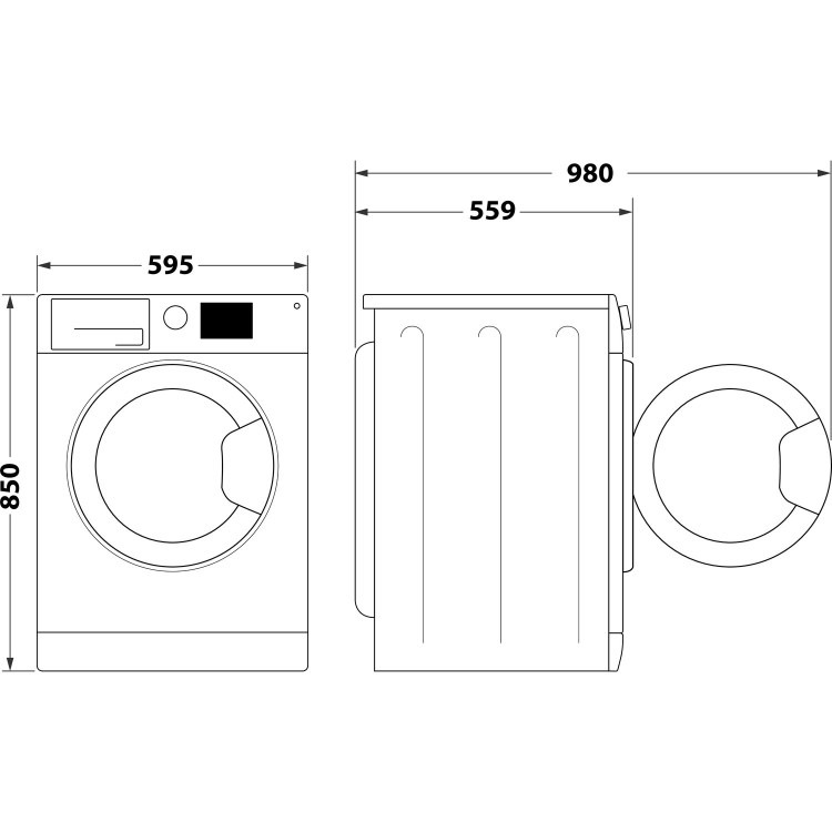 Hotpoint ActiveCare 8kg Wash 6kg Dry 1400rpm Washer Dryer - White - Image 8