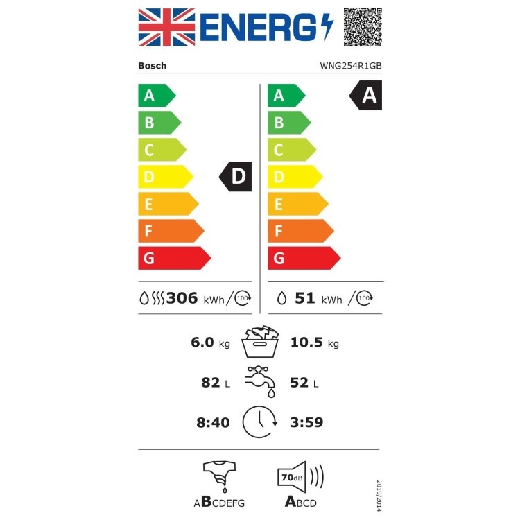 Bosch Series 6 10.5kg Wash 6kg Dry 1400rpm Washer Dryer - Graphite - Image 8