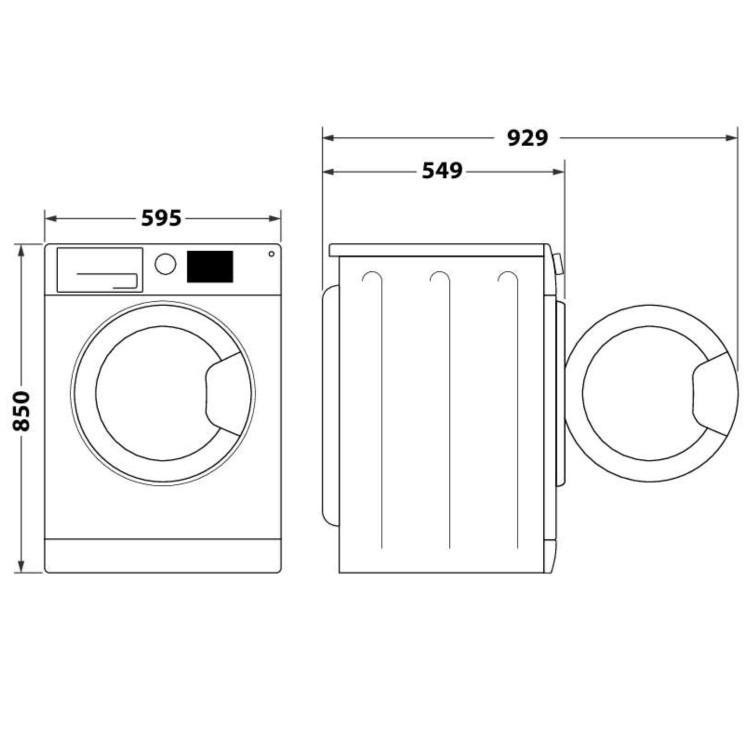 Indesit 8kg Wash 6kg Dry 1400rpm Washer Dryer - Silver - Image 9