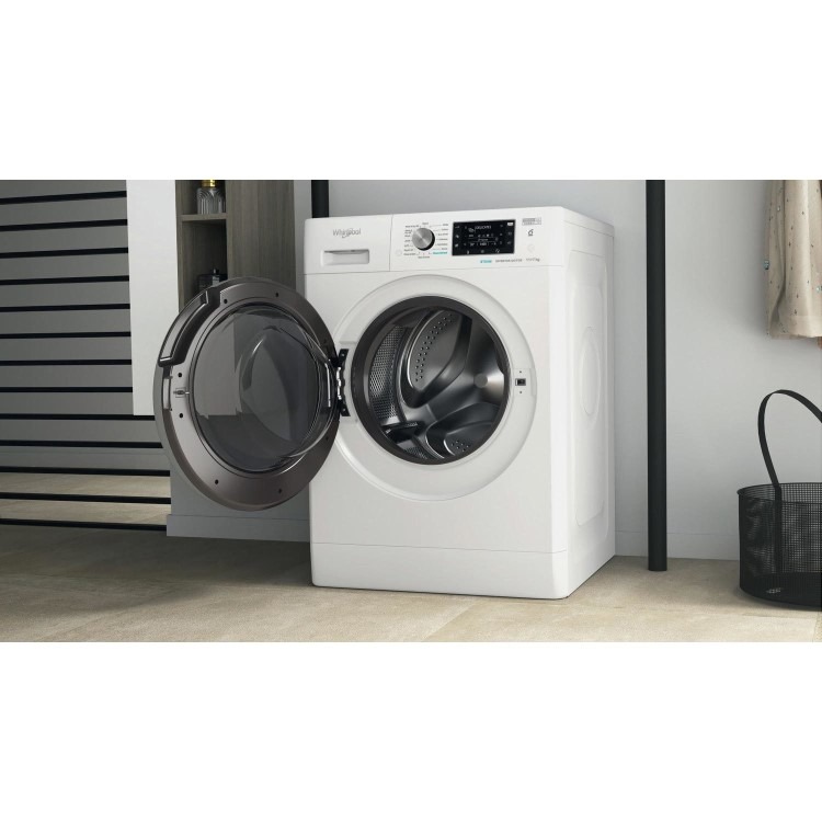 Refurbished Whirlpool 6th sense FFWDD1174269BSVUK Freestanding 11/7KG 1400 Spin Washer Dryer White - Image 9