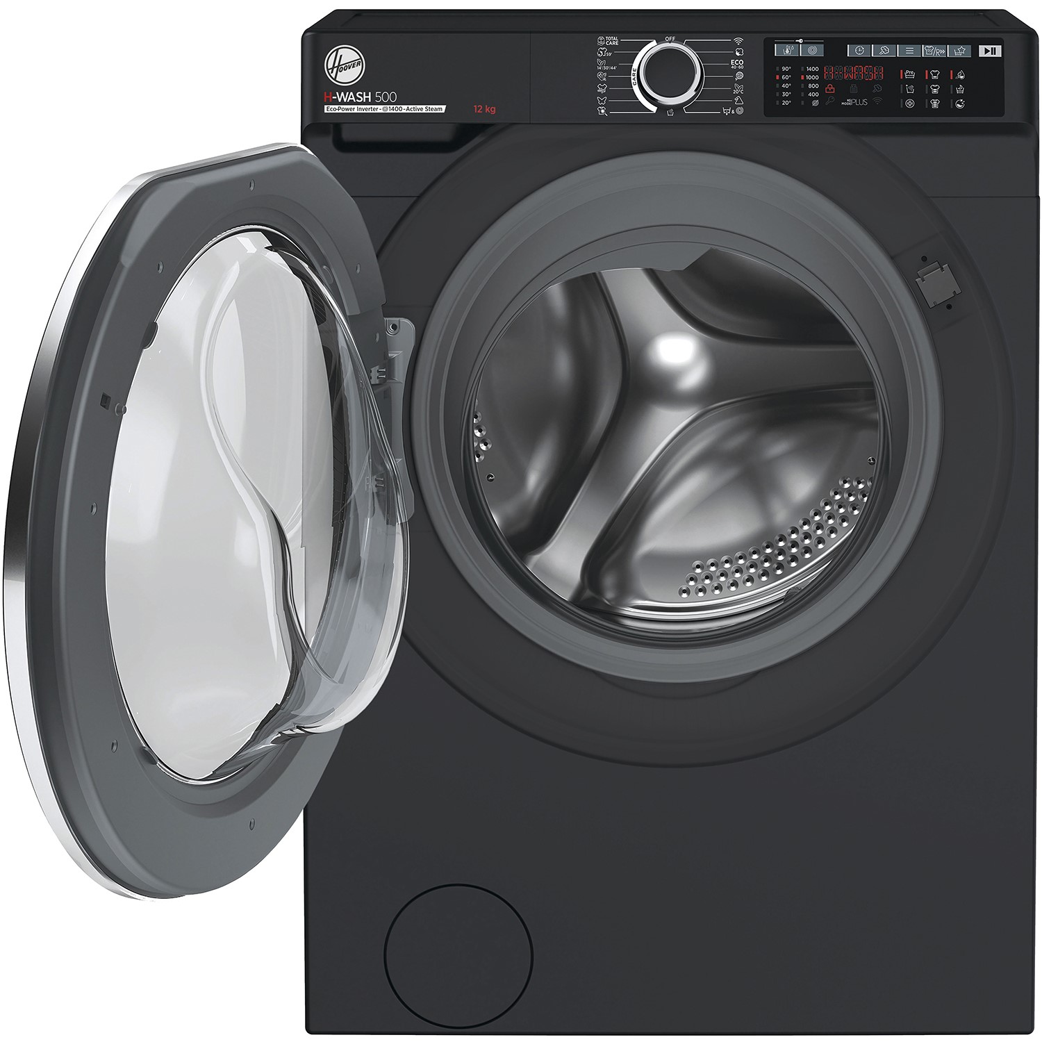 Hoover H-Wash 500 12kg 1400rpm Washing Machine - Black - Image 2