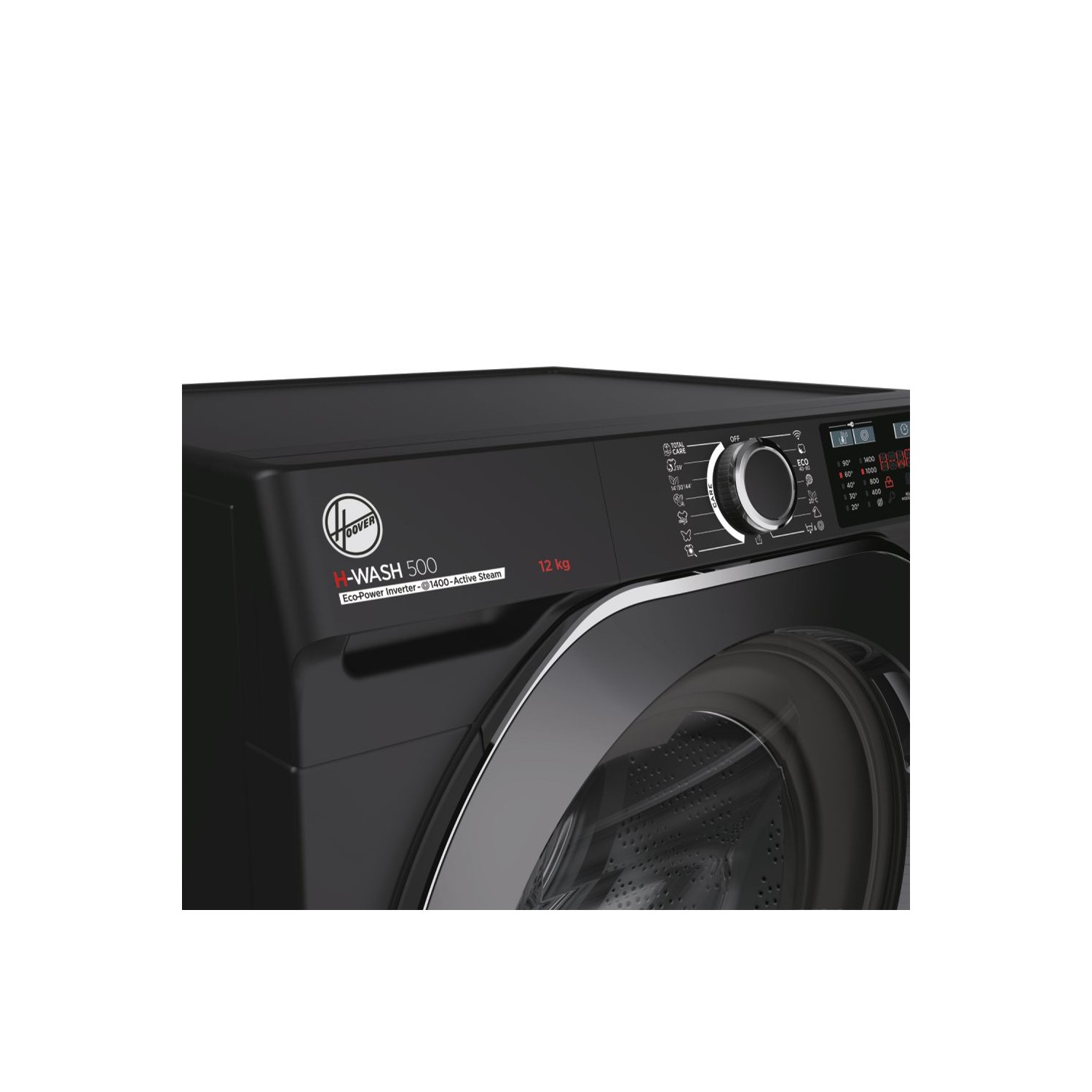 Hoover H-Wash 500 12kg 1400rpm Washing Machine - Black - Image 4