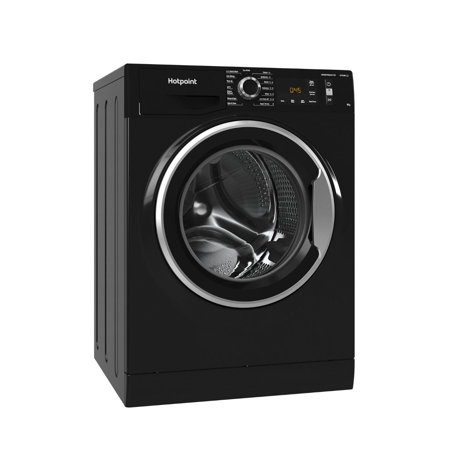 Hotpoint ActiveCare 9kg 1400rpm Washing Machine - Black - Image 3
