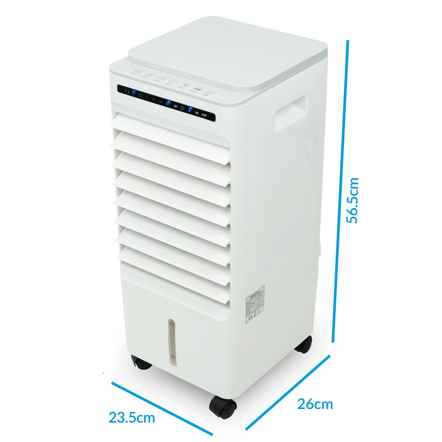 Refurbished electriQ Slimline ECO 6L Air Cooler with Built-In Air Purifier and Humidifier - with 2 free ice packs - Image 5