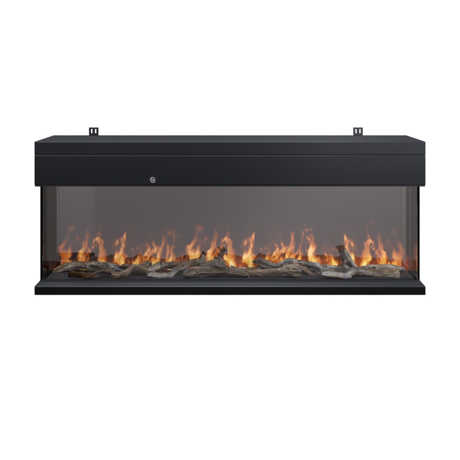 Black 50inch WiFi Enabled Inset Electric Media Wall Fireplace - AmberGlo - Image 4