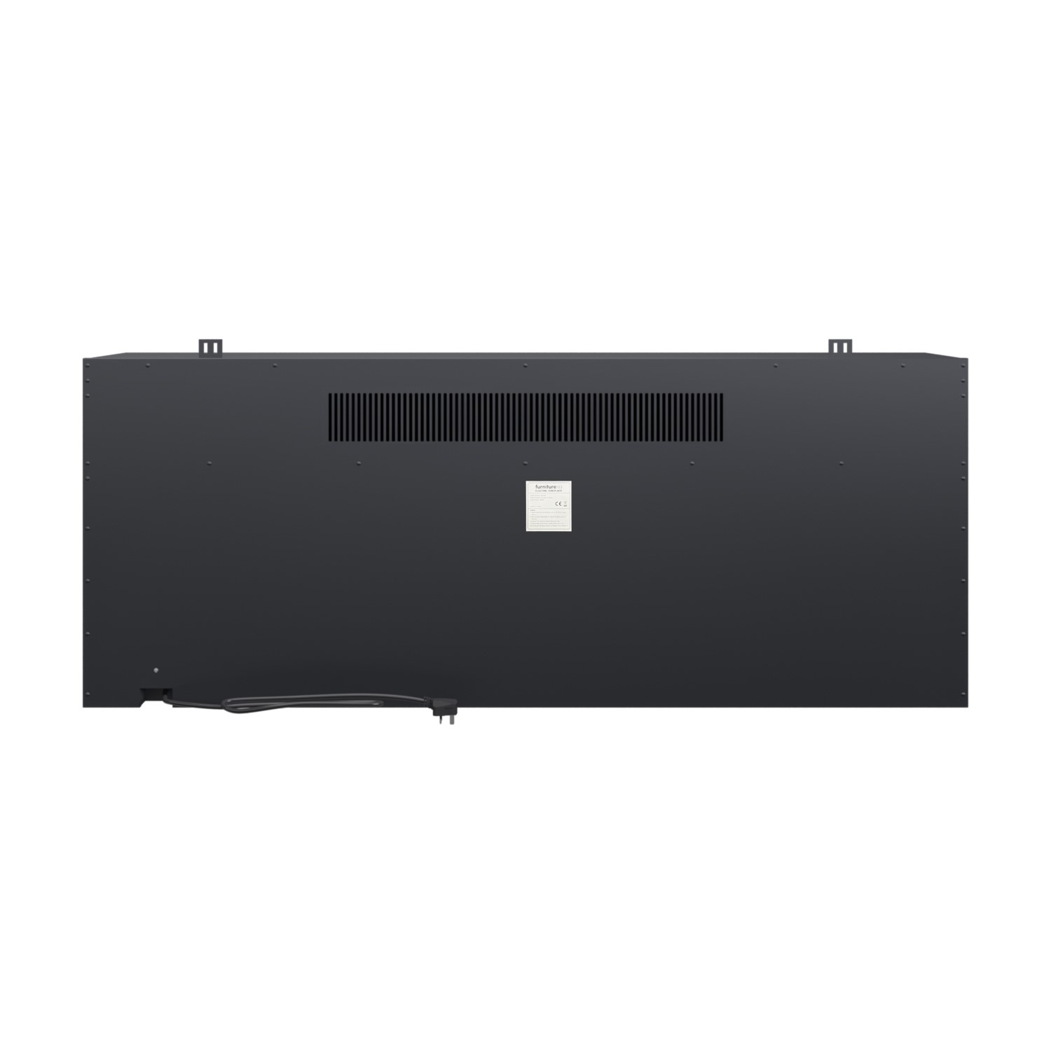 Black 60inch Inset Electric LCD Display Media Wall Fireplace - AmberGlo - Image 4
