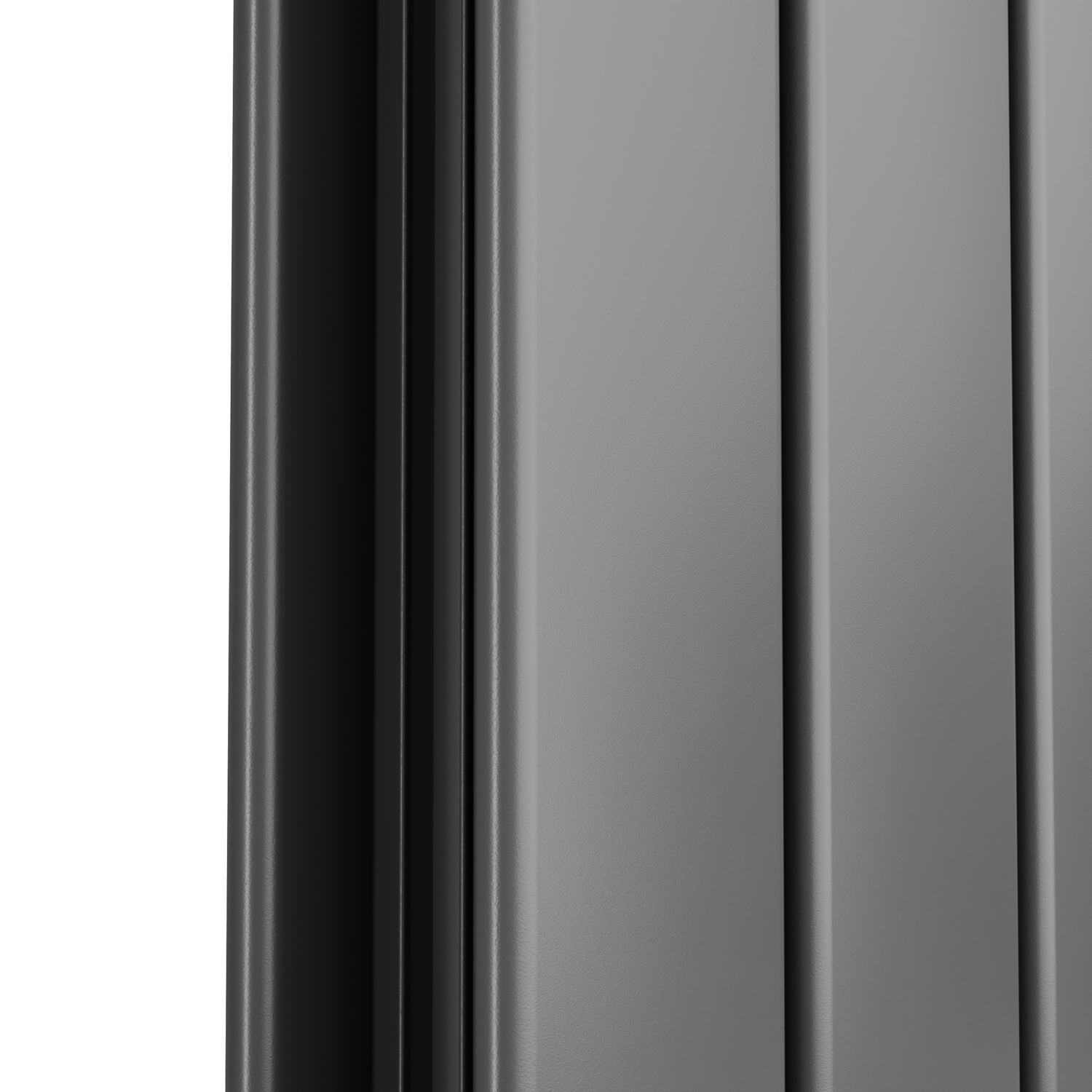 Eco Eleganza Anthracite Horizontal Flat Designer Aluminium Radiator 600x300mm Double Panel 1223 BTU - Image 4