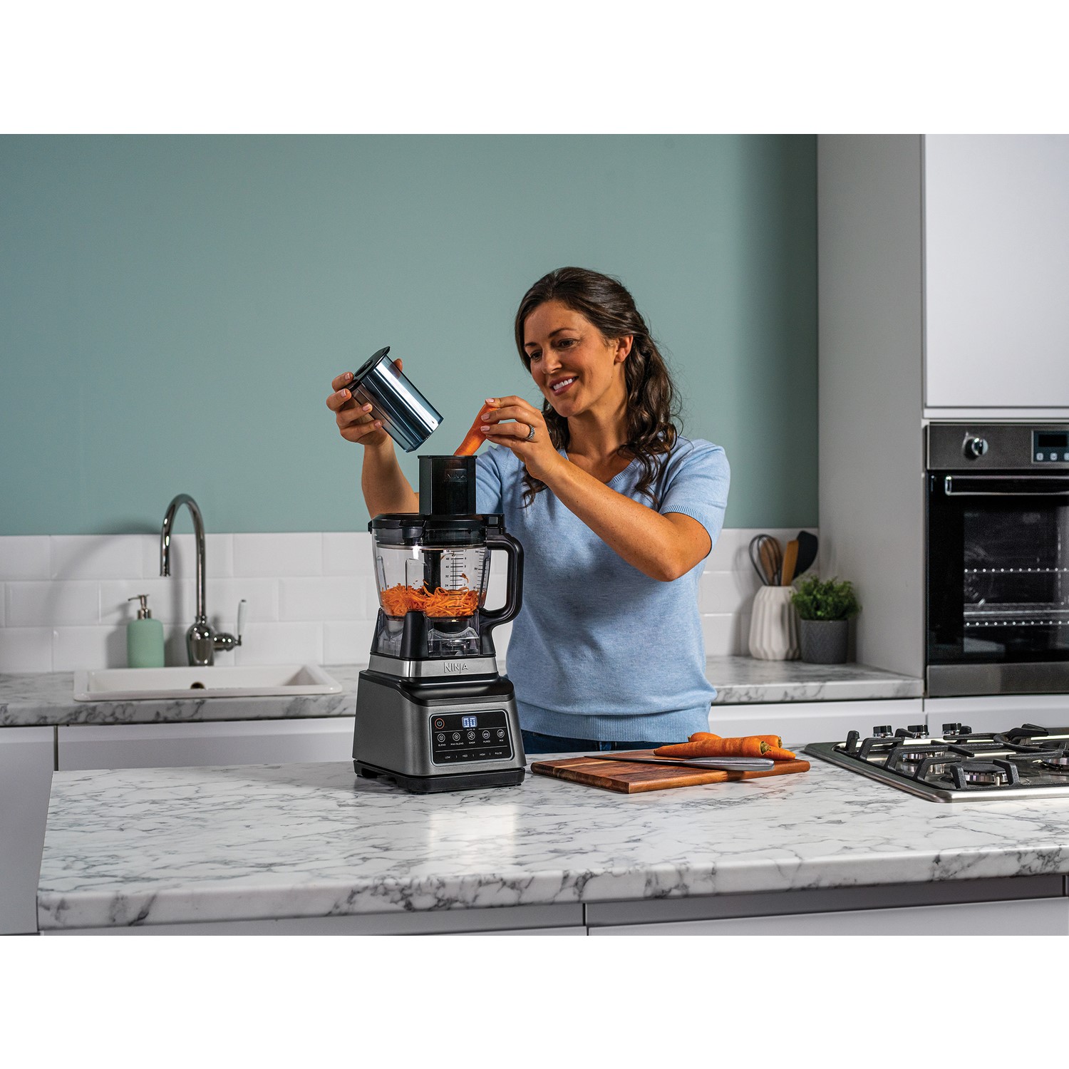 Ninja 3-in-1 Food Processor Blender and Smoothie Maker - Grey - Image 4