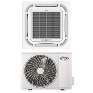 Argo 18000 BTU Smart Ceiling Cassette Air Conditioner with Heat Pump - Wired Controller and WiFi
